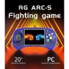 Voacle RG ARC S Retro Handheld Game Console , Single Linux System with 128G SD Card Support 5G WiFi 4.2 Bluetooth and TV Out (Transparent Blue) - 2 of 4