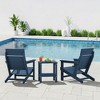 Hyleory HDPE Adirondack Chair - Panel-Back Woodgrain Outdoor Patio Chair, All-Weather Heavy , Modern Lawn Furniture for Garden, Poolside & Deck - 4 of 4