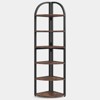 Hommoo 6-Tier Corner Shelf, 71 inch Tall Corner Bookshelf for Small Space - 4 of 4