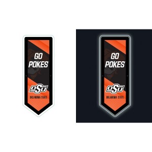 Evergreen Ultra-Thin Glazelight LED Wall Decor, Pennant, Oklahoma State University- 9 x 23 Inches Made In USA - 1 of 4