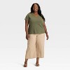 Women's Short Sleeve V-Neck T-Shirt - Ava & Viv™ - 3 of 3