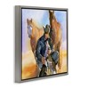 Stupell Industries Cowboy & Animals Watercolor Floating Frame Canvas Art - 2 of 4