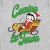 Women's Betty Boop Christmas Coming to Town Pudgy T-Shirt - 2 of 4