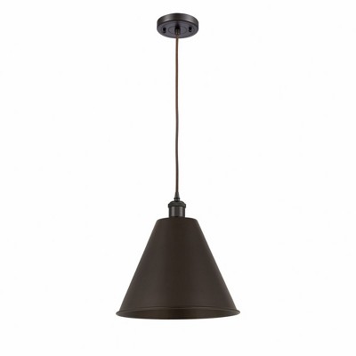Ballston Cone - 1 Light Mini Pendant In Industrial Style-14.75 Inches Tall and 12 Inches Wide