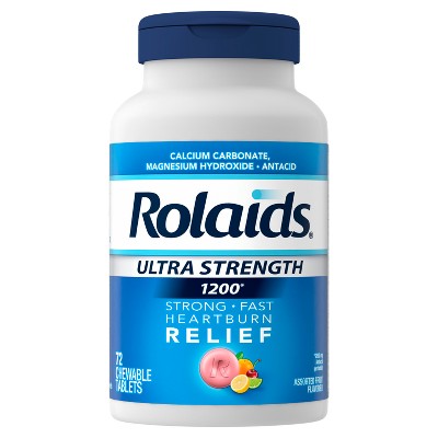Rolaids Ultra Strength Chewable Tablets - Fruit - 72ct