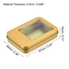 Unique Bargains Tinplate Portable Compact Durable Storage Container with Clear Window Lids 1 Pc - 2 of 4