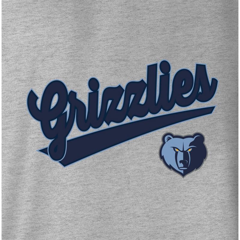 NBA Memphis Grizzlies Women&#39;s Gray Long Sleeve Team Slugger Crew Neck T-Shirt, 4 of 5