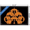 Trends International Episodic Drawing - Pumpkin Cat Framed Wall Poster Prints - 3 of 4