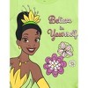 Disney Frozen Moana Princess Tiana Floral Peplum T-Shirt and French Terry Shorts Outfit Set Toddler to Big Kid - image 3 of 4