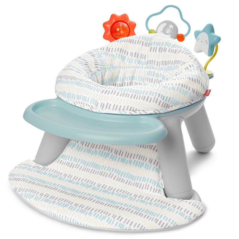 Skip Hop Baby Seat Silver Lining Cloud 2-in-1 Sit-up Chair &#38; Activity Floor Seat - Gray, 1 of 15