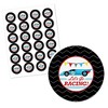 Big Dot of Happiness Let's Go Racing - Racecar - Baby Shower or Race Car Birthday Party Circle Sticker Labels - 24 Count - 2 of 4