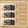Whisen 41.3" Makeup Vanity with Sliding Mirror, 3 Drawers and Cabinets - 4 of 4