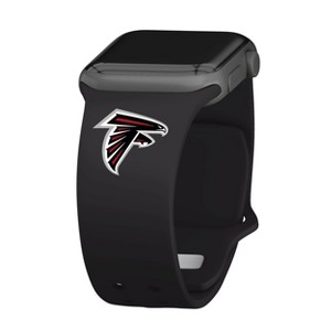 NFL Atlanta Falcons Apple Watch Compatible Silicone Band - Black - 1 of 3