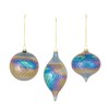 Irredescent Glass Swirl Ornament (Set of 6) - 2 of 4