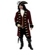 HalloweenCostumes.com Large  Men  Adult Deluxe Captain Hook Costume Mens, Maroon Fancy Pirate Neverland Halloween Outfit, Black/Red/White - 3 of 4