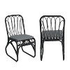 NicBex Polyeseter PE Wicker Patio Dining Chairs Set of 2,Rattan Outdoor Chairs with Washable Cushion,Kitchen Chairs for Dining Room,Patio - 2 of 4