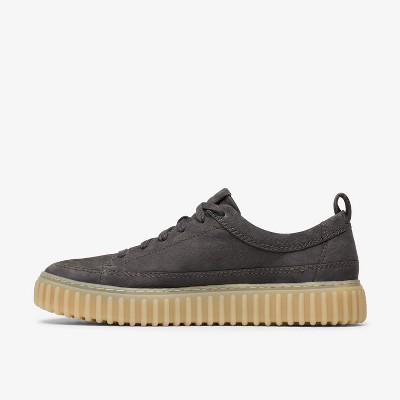 Clarks Mens Torhill Lace Dark Grey Nubuck Shoes 7.5 Medium — фото 4