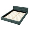 PAGED Queen Size Bed Frame Chenille Fabric Grounded Platform Bed with Headboard and Solid Frame, No Box Spring Needed - 3 of 4