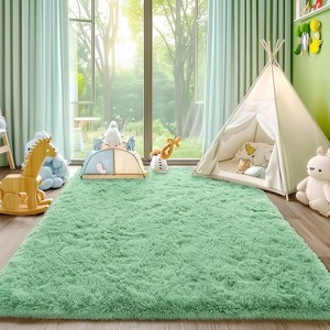 Area Rugs for Living Room Bedroom, Non-Slip Fluffy Soft Shag Carpet for Kids Home Dorm Decor - 1 of 4