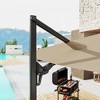 FUFU&GAGA Outdoor Patio Cantilever Umbrella UV - resistant Aluminum with Patented Designs - 2 of 4