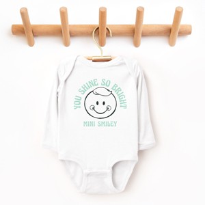 The Juniper Shop Mini Smiley You Shine So Bright Long Sleeve Bodysuit - 18M - White - 1 of 4