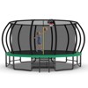Aukfa 16FT Pumpkin Trampoline with Enclosure Net & Basketball Hoop,Outdoor Trampoline Set with Safety Net, Ladder, Balance Bar - 4 of 4