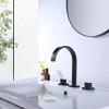 BWE 8 in. Widespread 2-Handle High-Arc Bathroom Faucet in Matte Black - 2 of 4