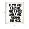 Slickblue I Love You a Bushel and a Peck Wood Sign – Rustic Wall Decor for Nursery or Home – 9"x12", Color Options - 3 of 3