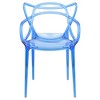 LeisureMod Milan Modern Acrylic Dining Chair Set of 4 - 2 of 4