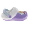 Disney Frozen Anna and Elsa Fuzzy Fleece Lined Clogs for Girls Winter Warm Plush Garden Shoes (Toddler) - 2 of 4