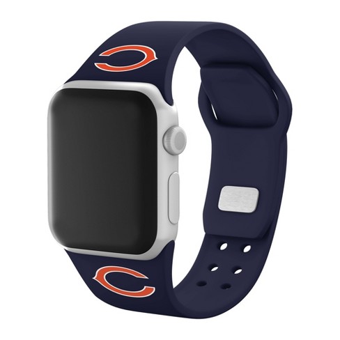 Nfl Chicago Bears Apple Watch Compatible Silicone Band - Blue : Target