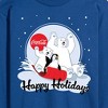 Men's - Coca Cola - Happy Holidays Sledding Long Sleeve Graphic T-Shirt - 2 of 4