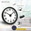 Night Wall Clock Bedroom Silent Lighted Glow in Dark Large Digital Display 12 Inch Living Room Kitchen Easy to Read - 3 of 4