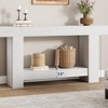 Console Table for Entryway, Entry Accent Table for Living Room, Long Console Table with Storage, 2-Tier Farmhouse Hallway Table - 4 of 4