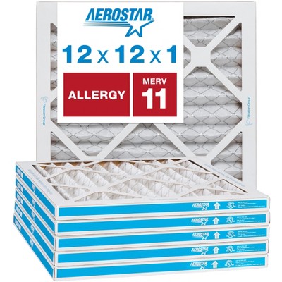 Aerostar AC Furnace Air Filter - Allergy - MERV 11 - Box of 6