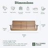 All Things Cedar Wooden Front Porch Swing, Outdoor Backyard Patio or Deck Bench Seating Handcrafted Furniture - 3 of 4