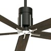 60" Minka Aire Modern Indoor Ceiling Fan with LED Light Remote Control Matte Black Urban Walnut Etched Glass for Living Room Home - 3 of 4