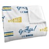 University Of California, Davis Go Ags! Pattern Silky Touch Blanket White 50x60 - 3 of 4