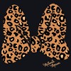 Juniors Womens Mickey & Friends Cheetah Print Minnie Mouse Bow Mineral Wash Crop T-Shirt - 2 of 4