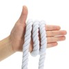 Unique Bargains Natural Twisted Cotton Rope 3 Strand Tug of War Rope with Sealing Tape - 4 of 4