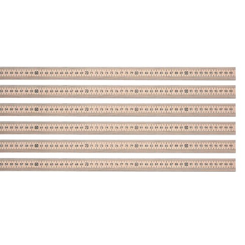 Meter Stick - Double-Sided Hardwood Metric Meter Stick with