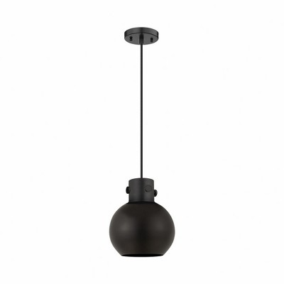 Newton Sphere - 1 Light Pendant with Metal Shade In Industrial Style-9.13 Inches Tall and 8 Inches Wide