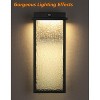 Outdoor Light Fixture Wall Light,Anti-Rust Wall Lantern Outside Wall Sconce, Integrated LED Porch Light for Garage Patio Doorway - 3 of 4