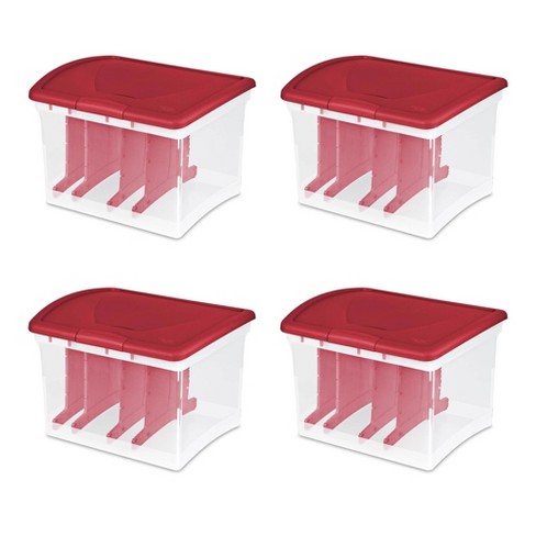 Sterilite Christmas Tree Wheeled Storage Box