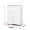 Child Craft SOHO 4 Drawer Chest for Nursery or Bedroom, Plenty of Storage, Anti-Tip Kit Included to Prevent Tipping, Non-Toxic, Baby Safe Finish - 2 of 4