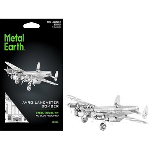 Model Kit Avro Lancaster Bomber Aircraft "Royal Air Force" (Moderate Difficulty) Steel Model by Metal Earth - 1 of 4