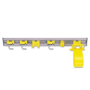 Rubbermaid Commercial Closet Organizer/Tool Holder - Gray - 34" x 3.25" x 4.25" - 1 of 4