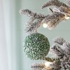 Whisen D3.9" Christmas Ball Ornaments, Decorative Hanging Ball Christmas Tree Ornaments, Set of 6 - Green - 4 of 4