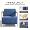 Belord Patio Furniture Set with 10" Extra Thick Cushion, 6PCS Outdoor Conversation Set Metal Patio Set with 4 Patio Chairs, 1 Couch and 1 Coffee Table - 4 of 4