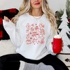 Merry Christmas Sketched Icons - Women's Graphic Sweatshirt - 3 of 4